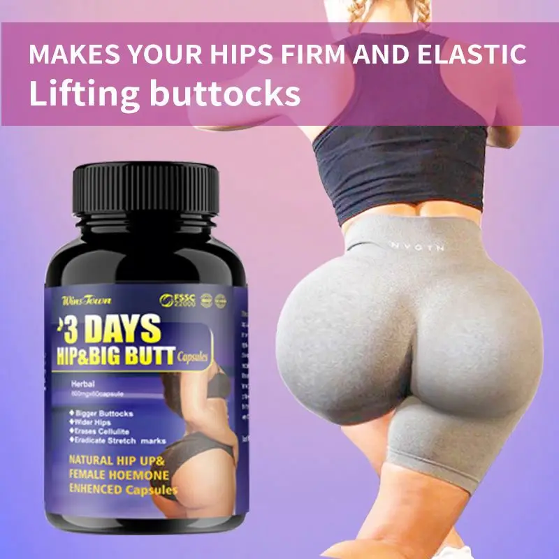 3 Day Butt  capsule Buttock Enhancement Capsules and Big Butt Lift Pills for Buttock Growth, Lifting and Contouring.