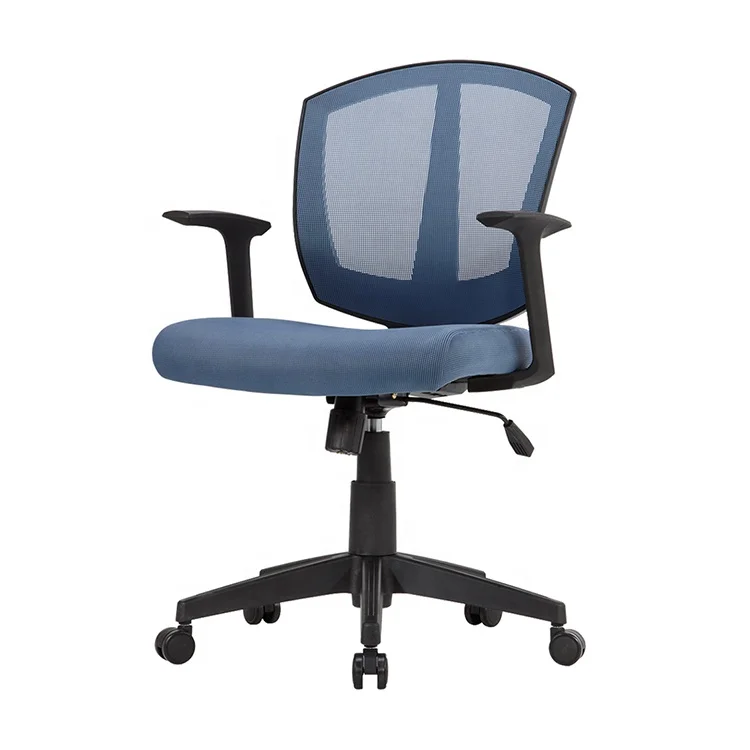 Free Sample Staff Chair Factory OEM Mid Back Cheap Ergonomic Swivel Mesh Chair Office Staff Mesh Chair for Meeting