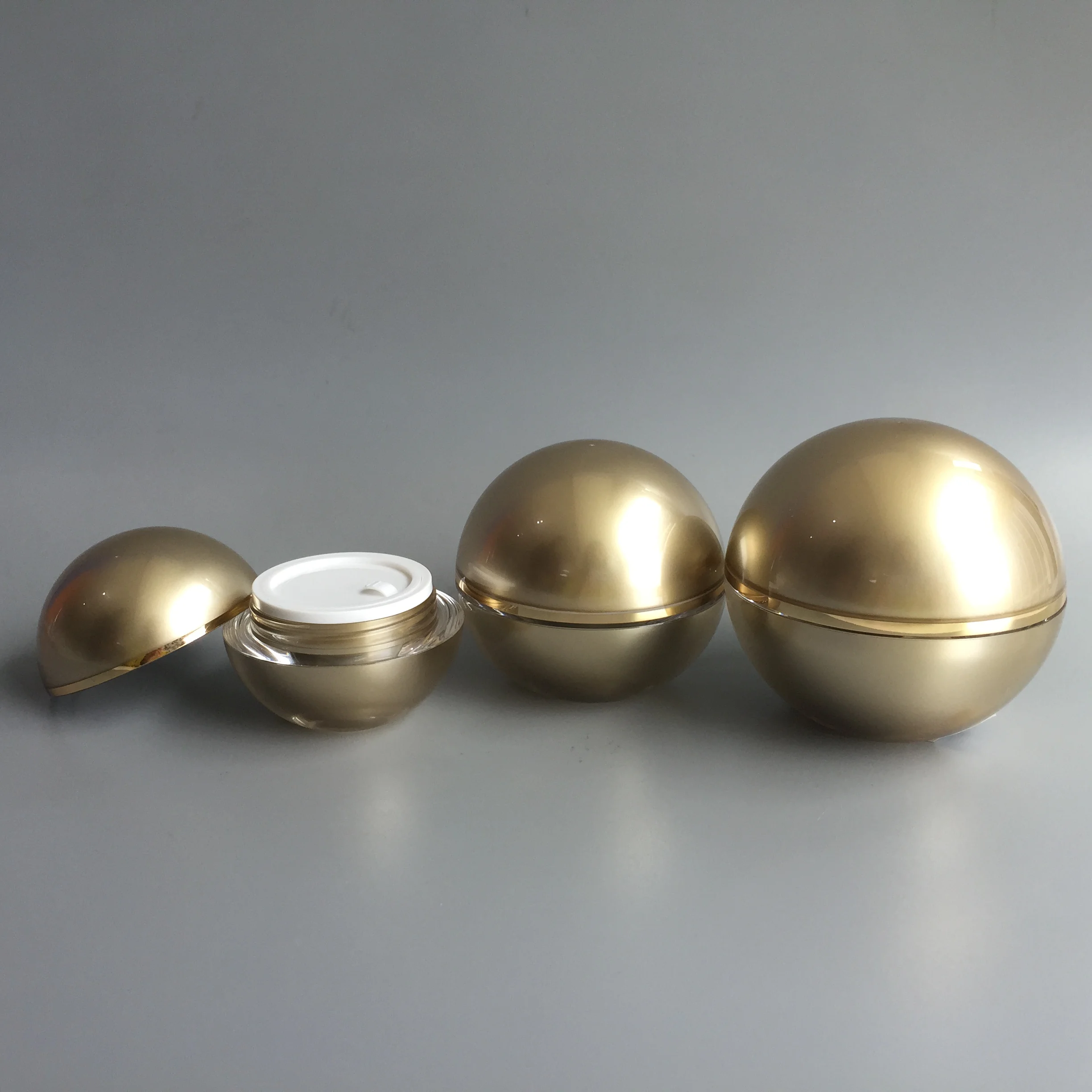 
Elegant 30g 50g acrylic luxury cosmetic ball jar 