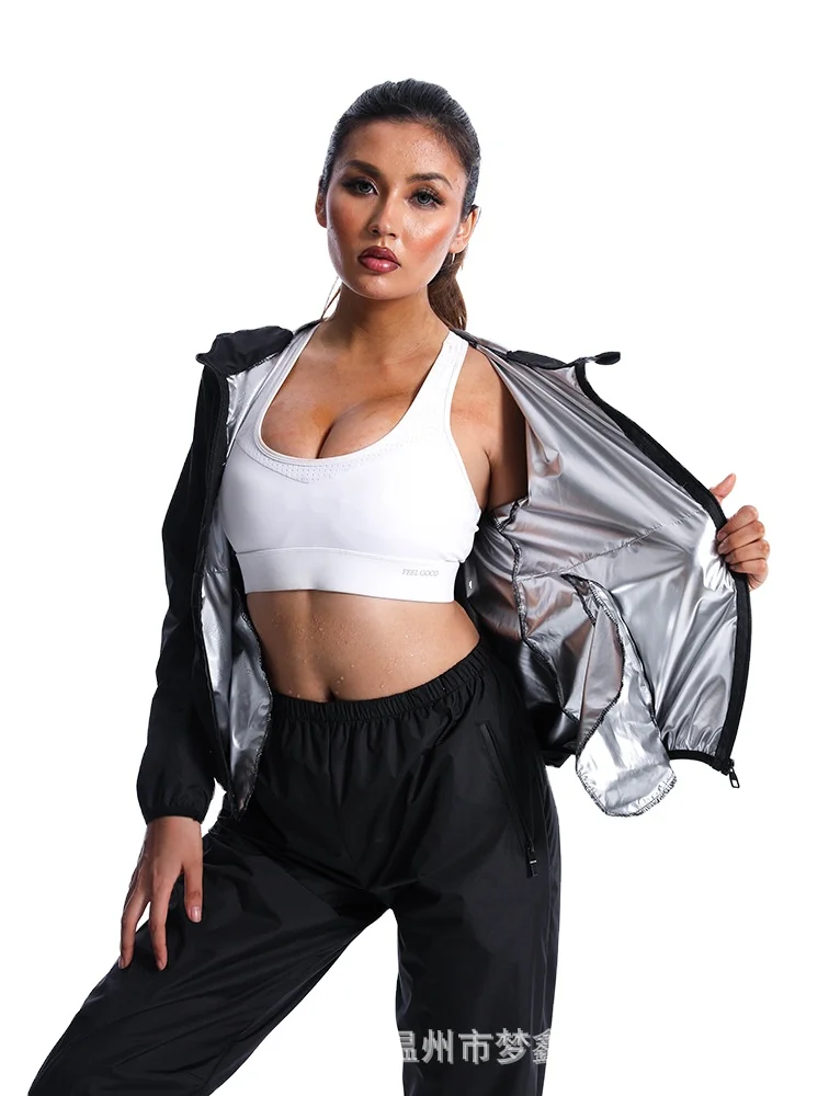 2022 Best Selling Women Shapewear Gym wear Weight Loss Slimming Sports Jacket Fat burning Pants Sauna Suit