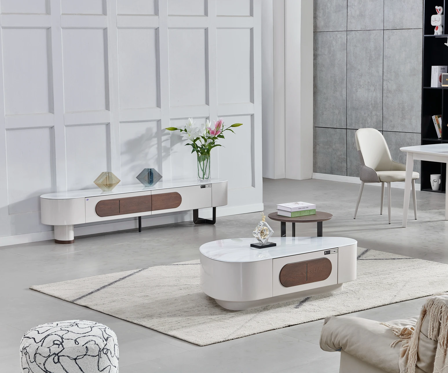 Heavy Duty Mobile Modern Classic Decoration Tv Stand Ability to Hold Tvs Fro Price of 85 Inch Luxury