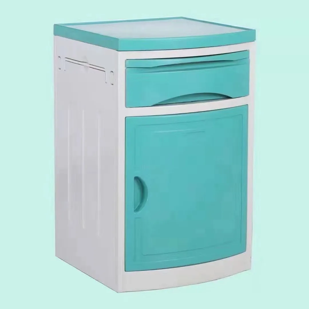 Medical furniture ward nursing home special ABS bedside table Moving bedside cabinets next to the bed
