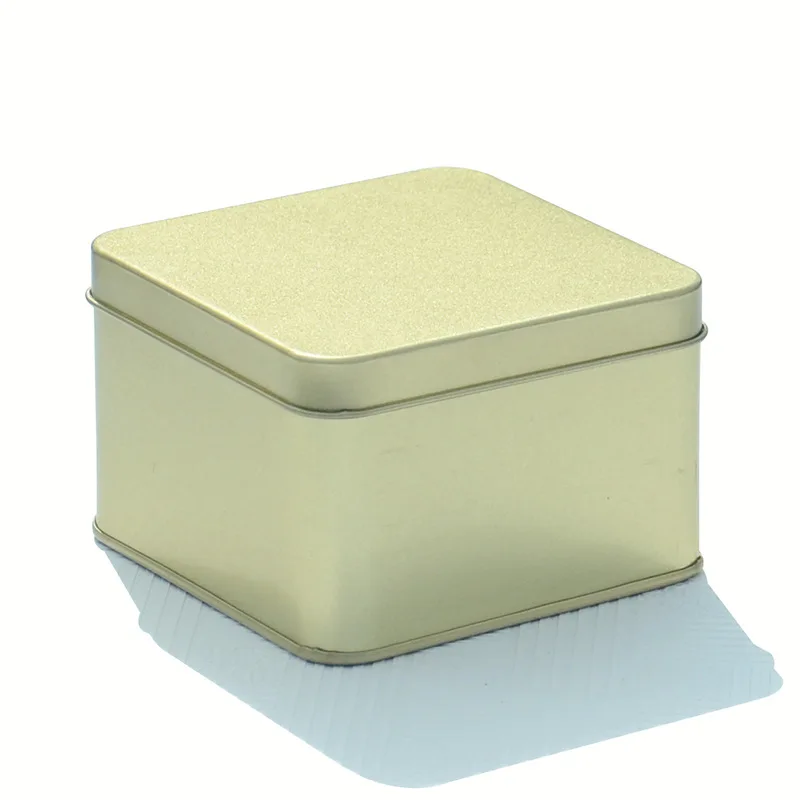 Wholesale Tin Custom Design Square Metal Packaging Tin Box Food Storage Box For Tea Packaging