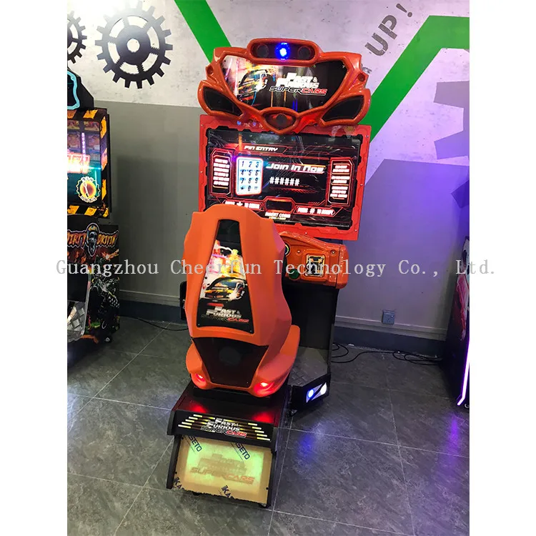 Good Quality Fast & Furious Super Car driving simulator racing car game machine for center amusement