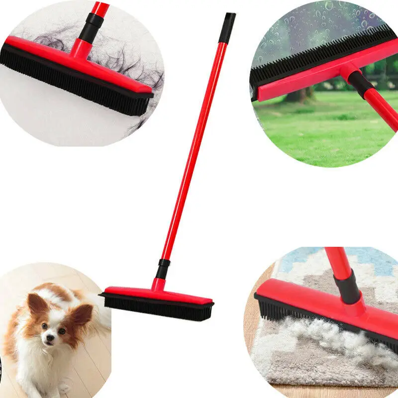 High Quality Pets Dog Hair Remover Tool Dust Cleaning Portable Magic Cleanhome Rubber Broom Sets Floor Brush For Carpet