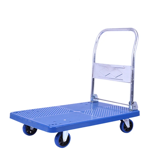 200 kg plastic platform trolley  hand platform trolley hand trolley cheaper price