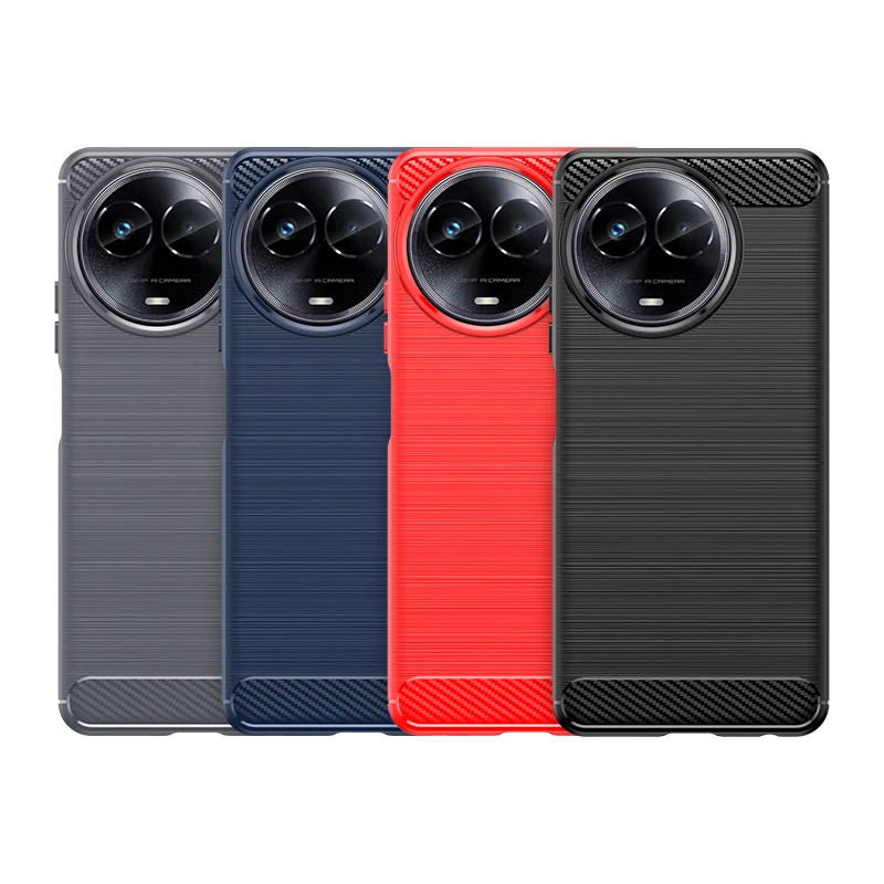 Brushed Carbon Fiber TPU Phone Case For Vivo Y02T Y02A Y02 4G Y11 2023