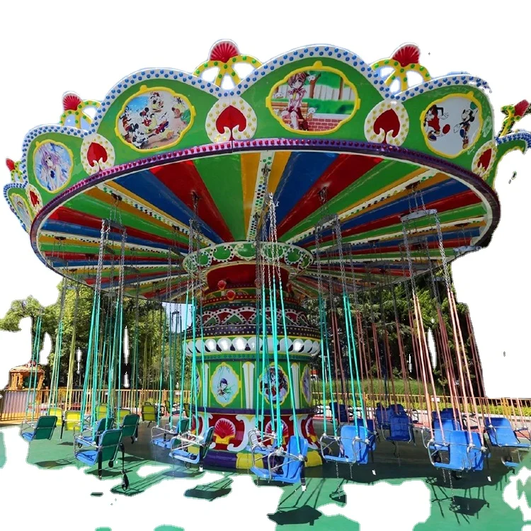 kids flying ride rotary equipment other amusement park rides customized products trailer flying chair For Sale