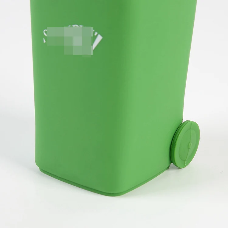STROBIGO Household small Plastic Dust Bin Recycle Trash Can Cans 0.5l  Classified Waste Garbage Dustbin With wheel