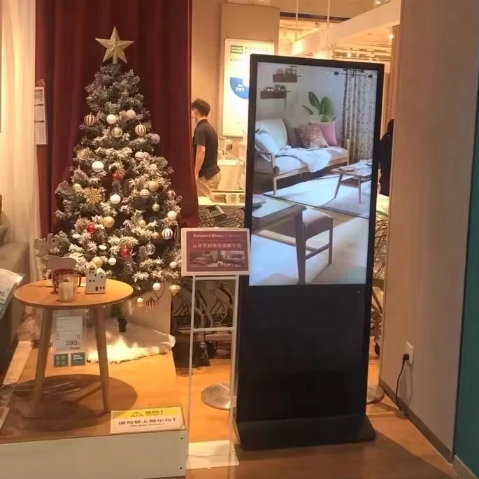 Professional Customized indoor shop window display Full HD commercial Digital Signage Floor standing advertising video player