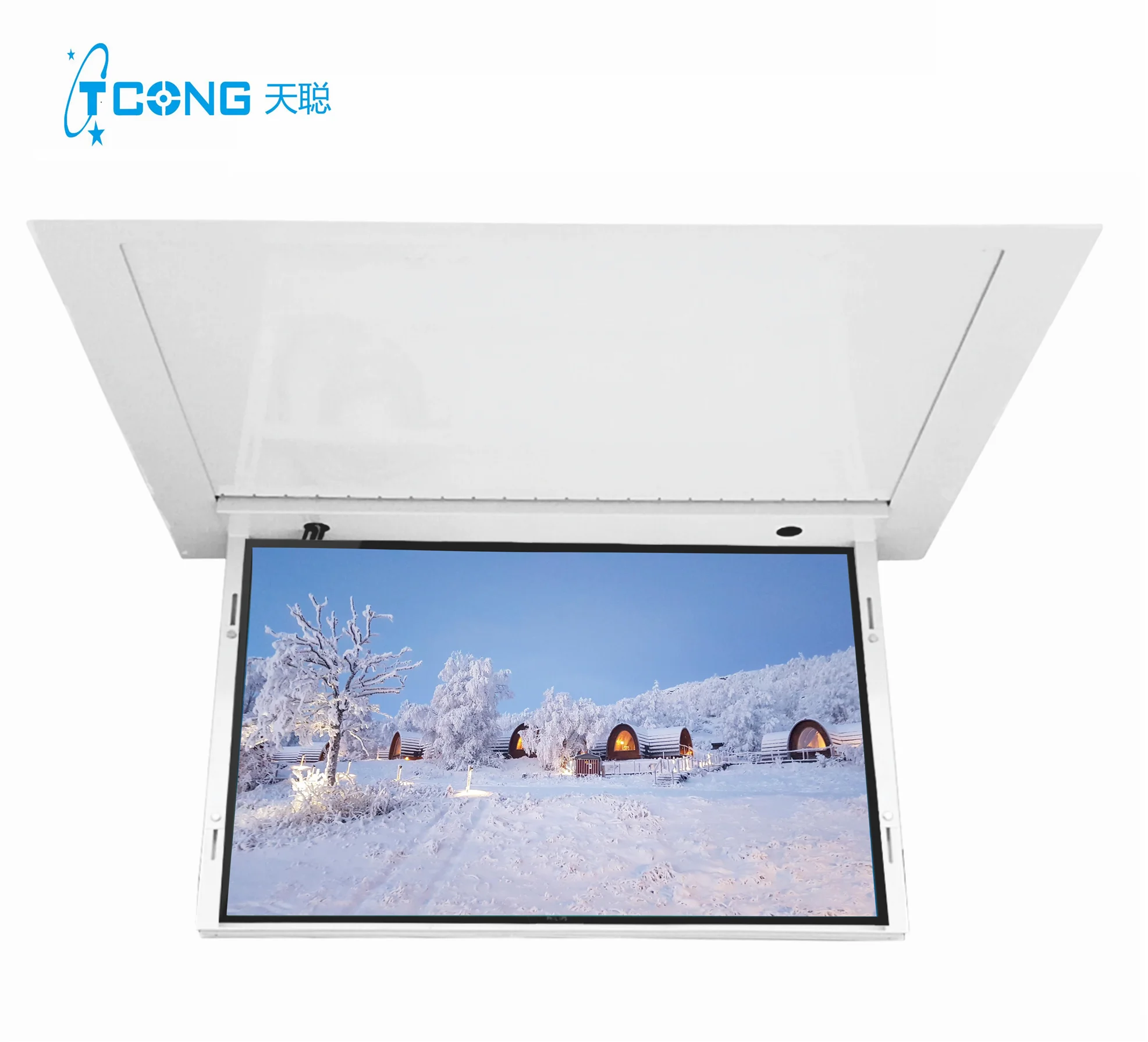Factory Wholesale Hidden Ceiling TV Mount Bracket Automatic Flip Down TV Ceiling Lift with Remote Control Under Bed TV Lift