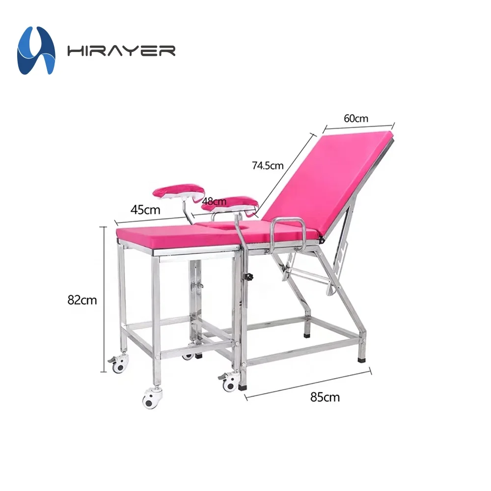2024 New Wholesale Adjustable Manual Gynecology Delivery Beds Hydraulic Obstetric Table Obstetric Delivery Birthing Bed