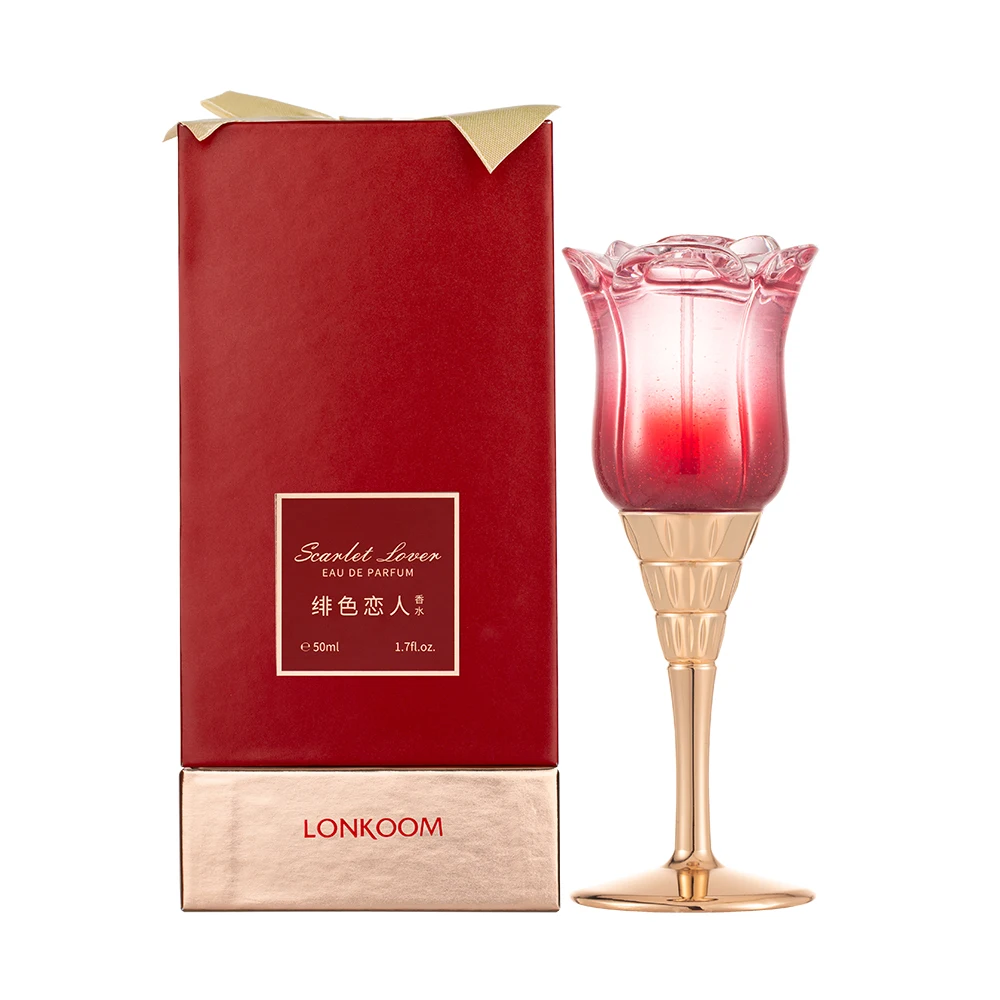 Женские духи LONKOOM originales al por mayor, спрей для тела с винным бокалом