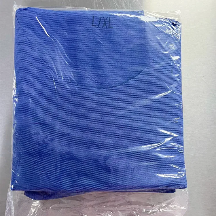 Special for European Market Sms45gsm Disposable Pajamas Blue Scrub Suit Disposable Medical Doctor Uniform Woven Surgical Uniform