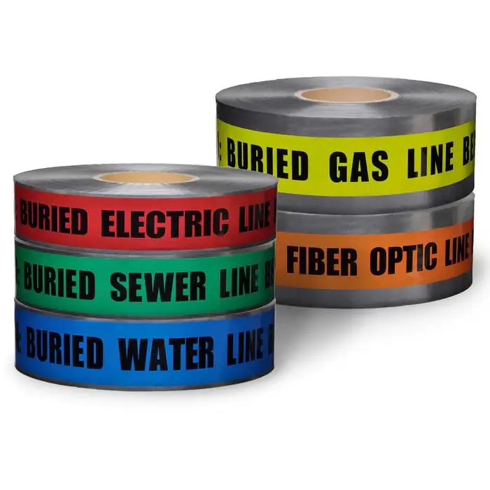 EONBON Fibre Optic Cable Below Underground Warning Tape 150mm x 365m Detectable Underground Warning Tape