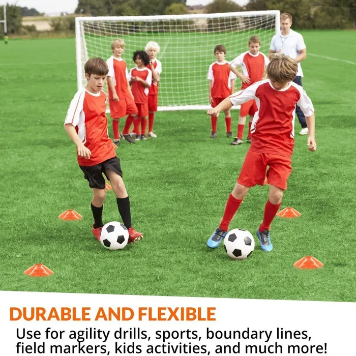 Wholesale Soccer Cones (Set of 50) - Agility Soccer Cone with Carry Bag and Holder for Sports Training Disc cone