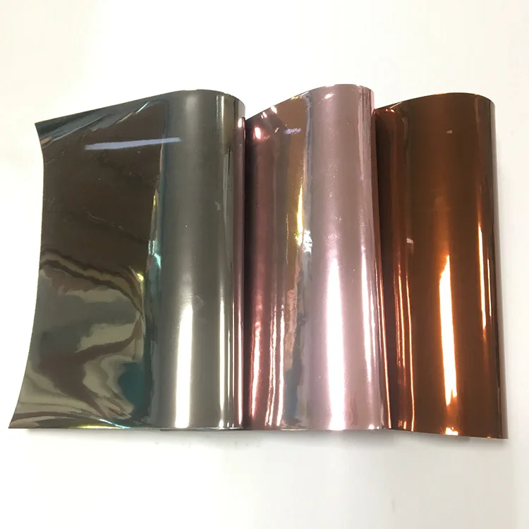 Цветная металлическая голографическая пленка из ПВХ для изготовления сумок