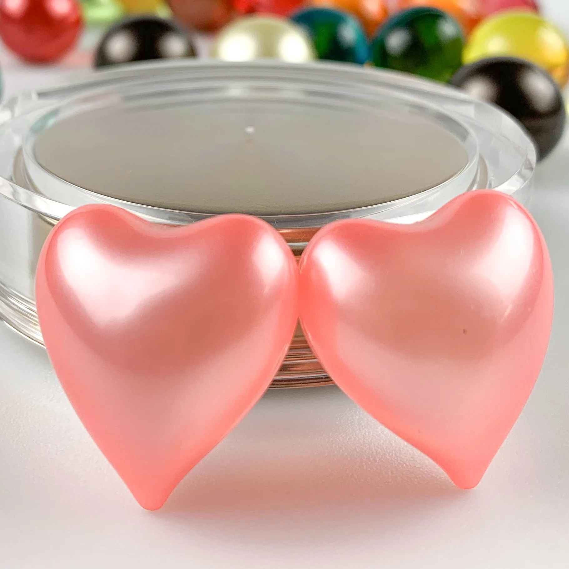 Heart Bath Pearls Oil Capsules Strawberry Scents Bath Oil Beads For Gift Sets