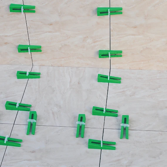 Tile Leveling System, Lippage leveling spacer and wedges Levelling clips