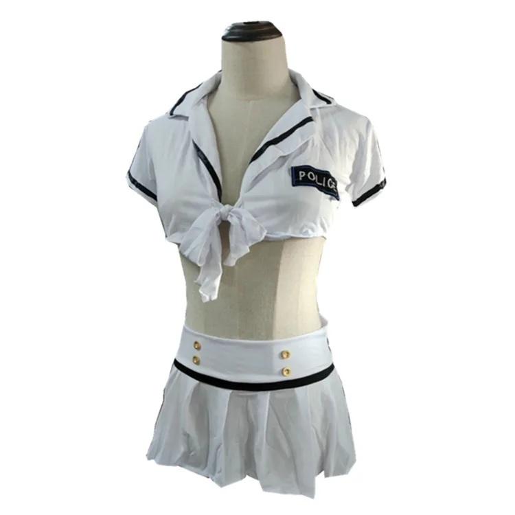 Sexy underwear Sailor DS show stage dress sexy low-rise split flight attendant uniform nightclub wear