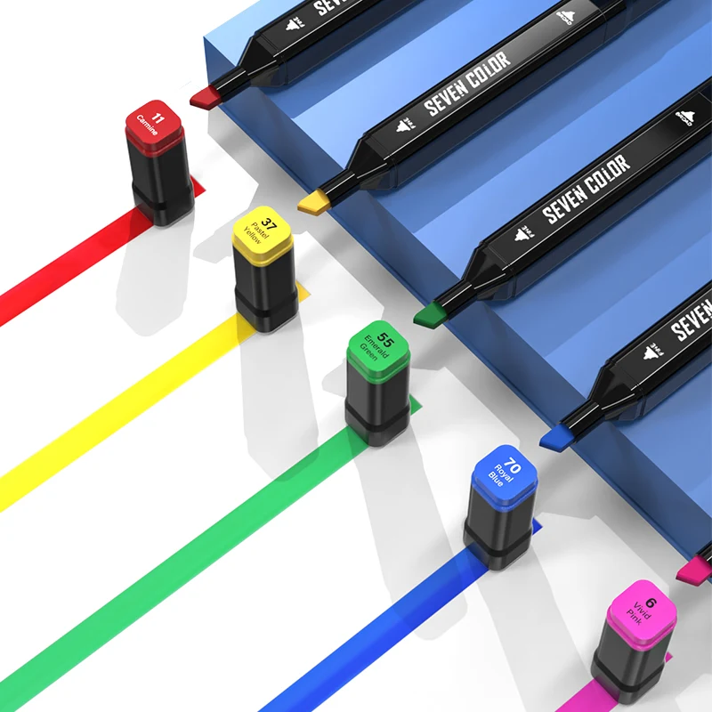 Dual Tip Art Marker 80Colors Alcohol Based Markers Set Double-Ended Permanent Art Markers with Fine Bullet and Chisel Point Tips