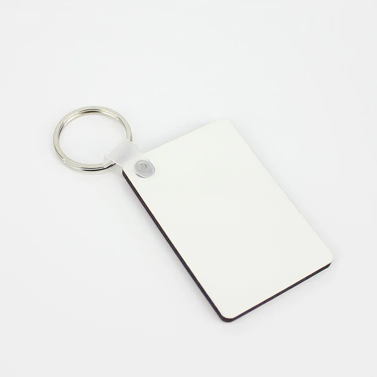 High quality Sublimation MDF Keychain Customized Blank Sublimation Wood MDF Keychain