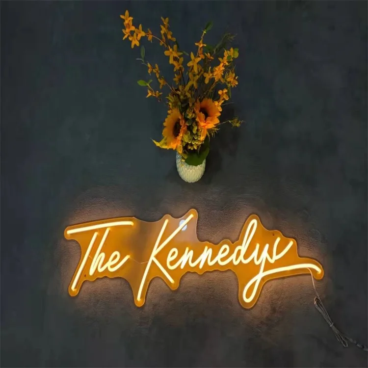 
Dropshipping Eye-catching Lets Stay Home Custom Made Led Flex Letters Sign Neon 3d Acrylic Sign LED 