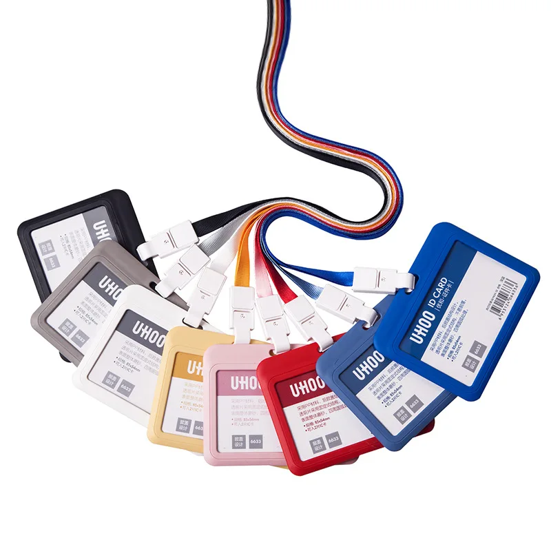 UHOO New hard PP ID Card Holder for office
