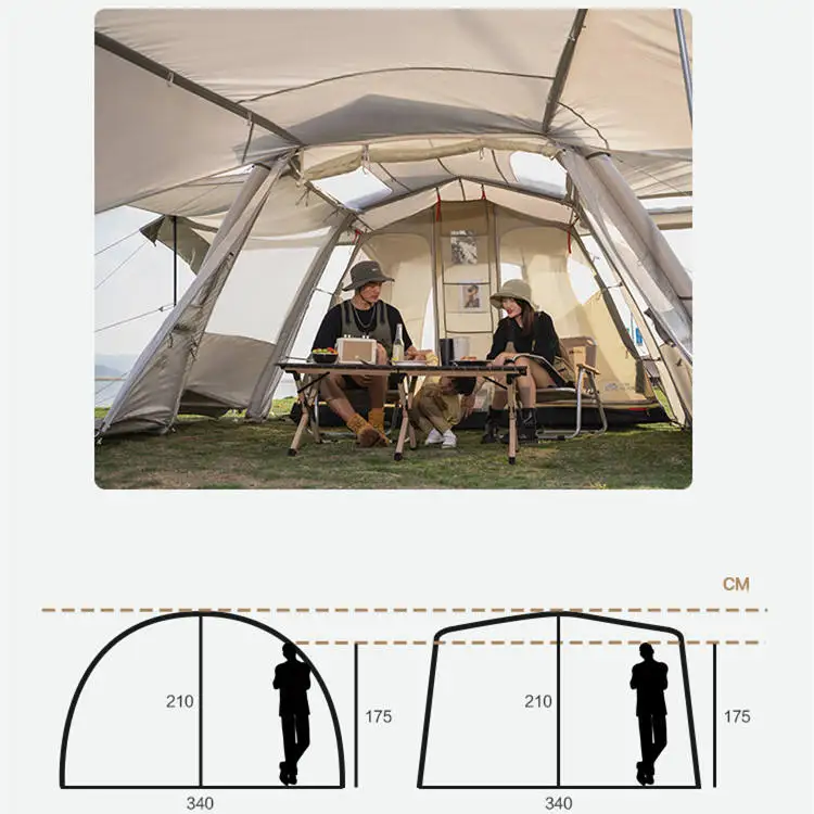 Custom Round House Marquee Party Event  Inflatable Air Camping Outdoor Tent