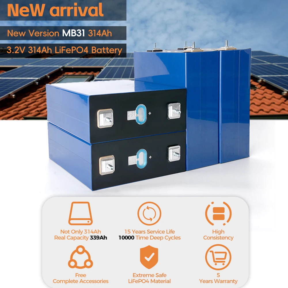 Ukraine Roumania EU Stock EV MB31 314AH 330AH 320AH 300AH аккумулятор 3 2 В 12 24 48 RV лодки электрические вилочные погрузчики