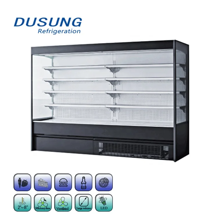Морозильная камера для супермаркета, Воздушная занавеска для холодильника, самообслуживания, дисплей для холодильника, супермаркета, многоуровневый открытый охладитель