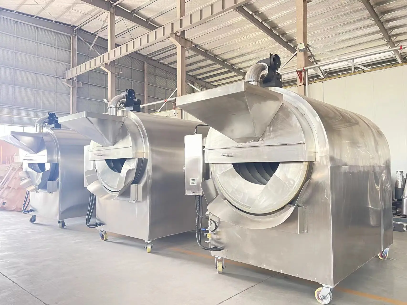 500kg Electric Gas Peanut Roasting Machine Grain Nuts Roaster Machine