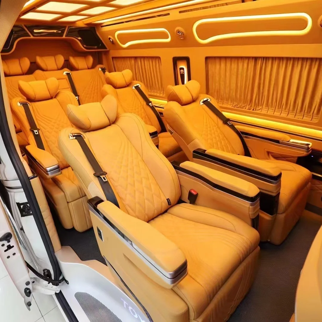 Customized Premium Nappa Leather Van Seat Recliner Camper Van Seats For Toyota Hiace Van