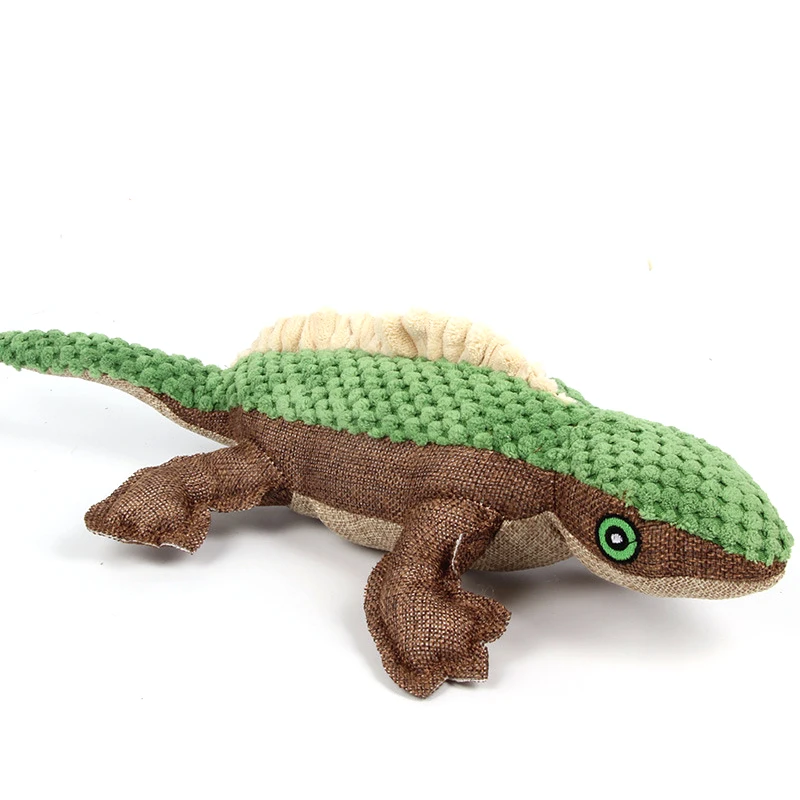 Customized Squeaky Cute Lizard Shaped Toy  Plush Dog Toys Stuffed  Dog Toy