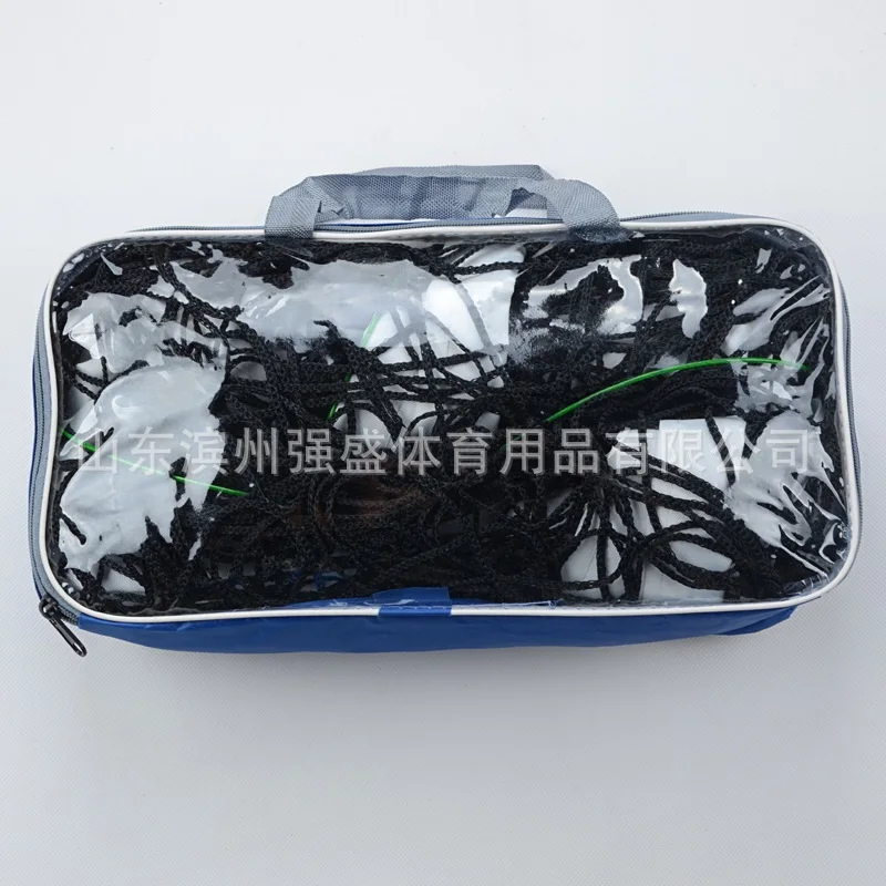 Factory steel portable badminton net stand with a moving wheel