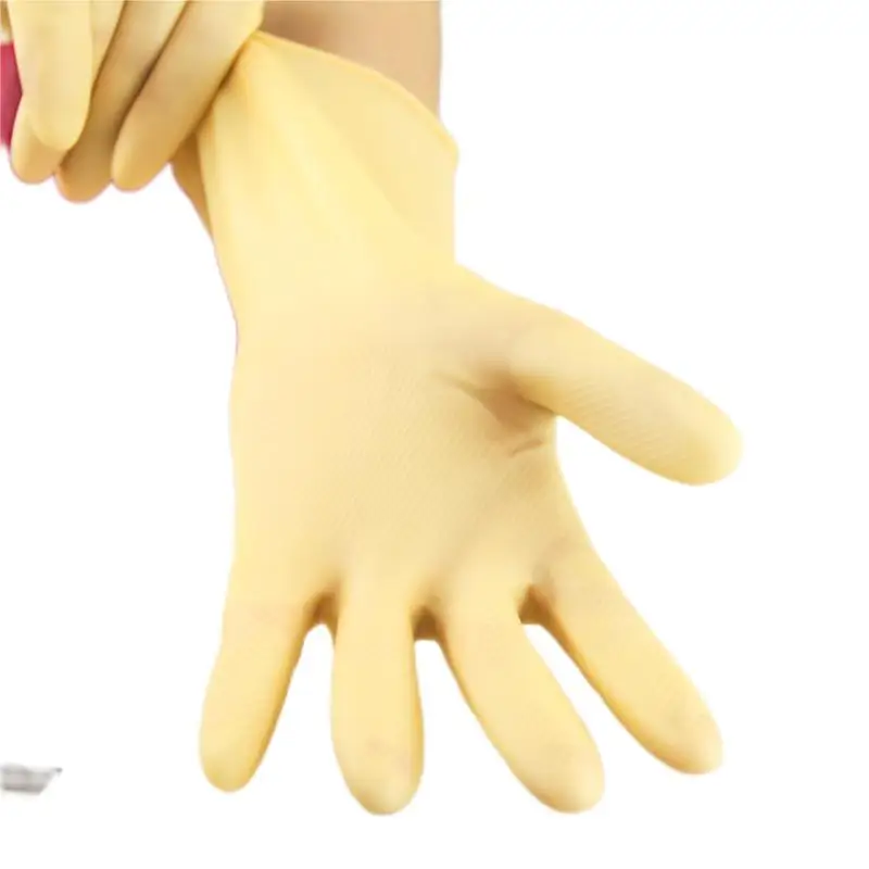 Household Premium Quality Polyurethane Coated Anti-Static Smooth-Lined Latex Gloves for Delicate and Complex Household Tasks