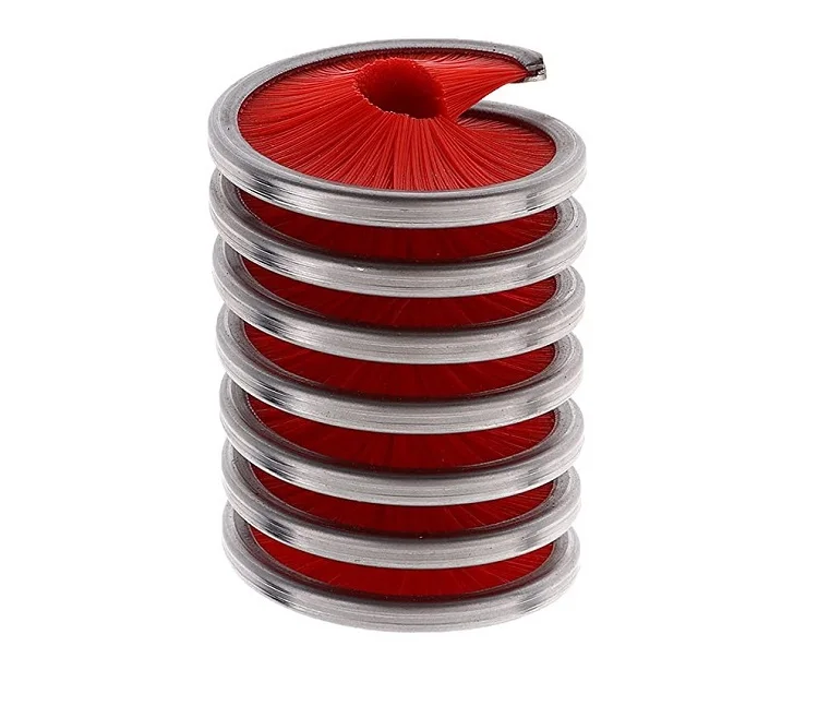 Flexible Coil Nylon Rope Rotary Cylindrical Inside Spiral Cleaning Brush