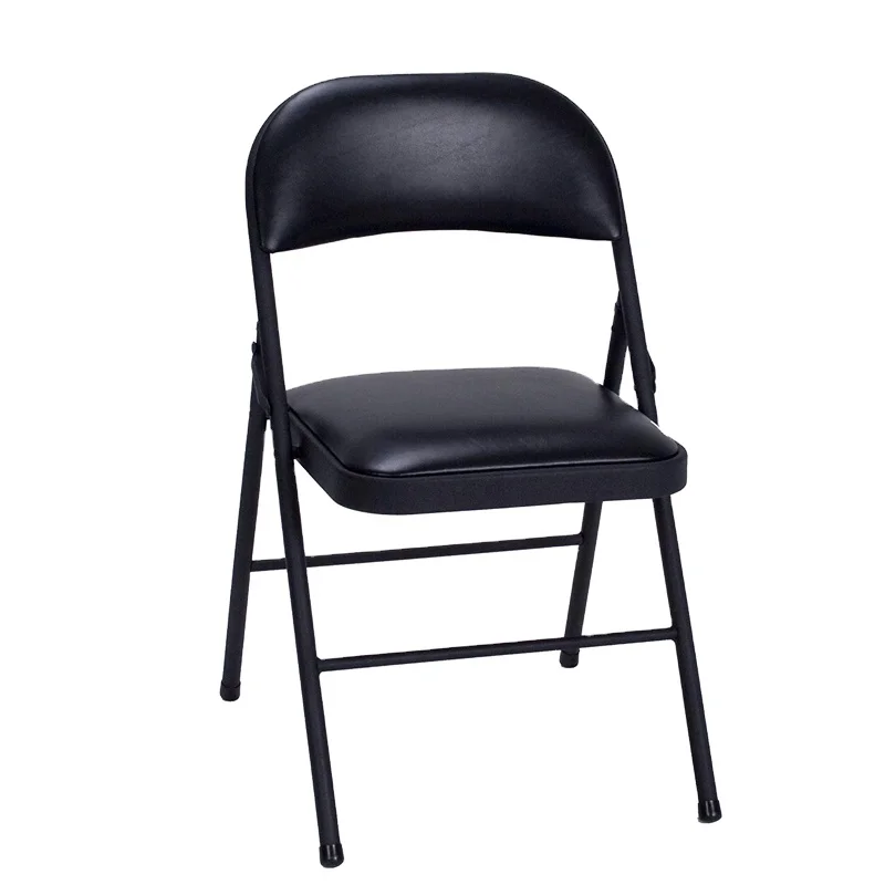 China Wholesale Meeting Room Office Furniture PU Seat Folding Chair Foldable chair  for Home Garden Banquet Reception School