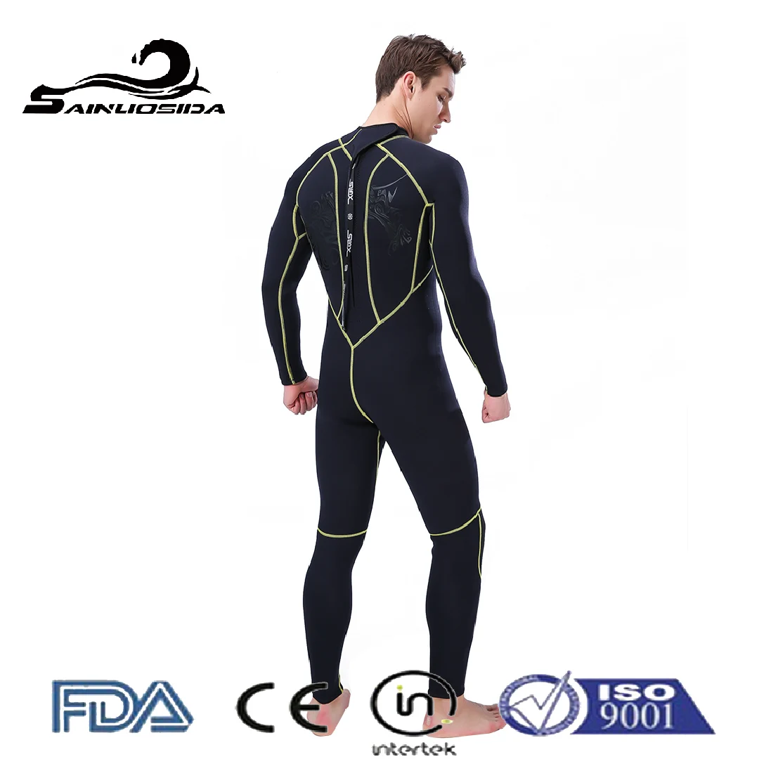 W1002 Quick-drying breathable surfing protection comfortable swimming diving sport 3MM triathlon wetsuit
