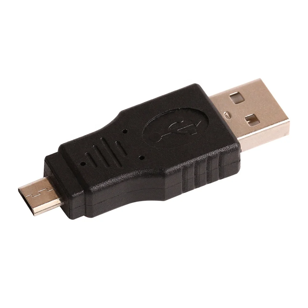 Черный Универсальный адаптер USB 2 0 папа-Micro 5Pin папа M/M конвертер для Xiaomi Samsung HTC