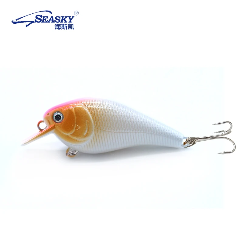 SEASKY 6cm 11g Hard Plastic ABS Fishing Lure 3D Eyes Wobblers Crankbait for River Lake Targets Trout Bass Crank Hard Lures