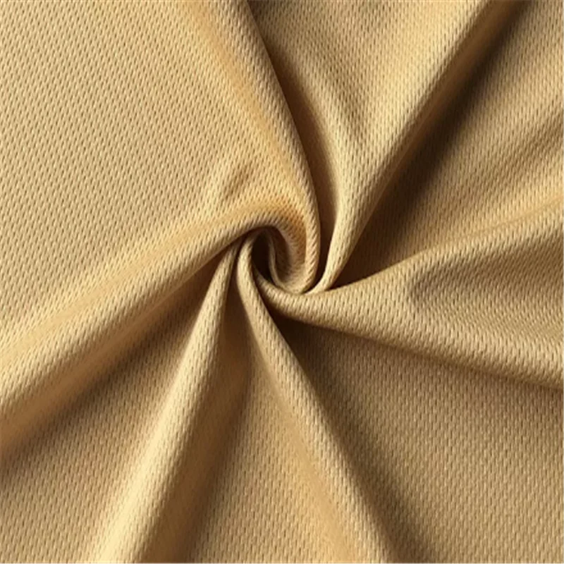 Textile manufacturer Weft Knitted 100% Polyester Bird Eye Sports Mesh Fabric For T-Shirt