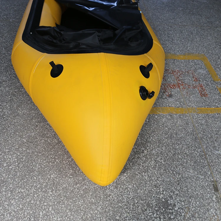 Customized number 1 sale light weight TPU 1-Person inflatable packraft/ bike raft paddle kayak