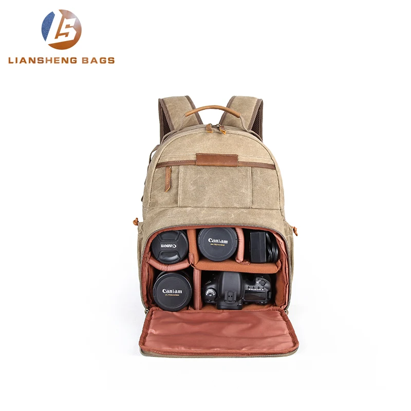 High quality waterproof dslr camera bag camera shoulder backpack bag