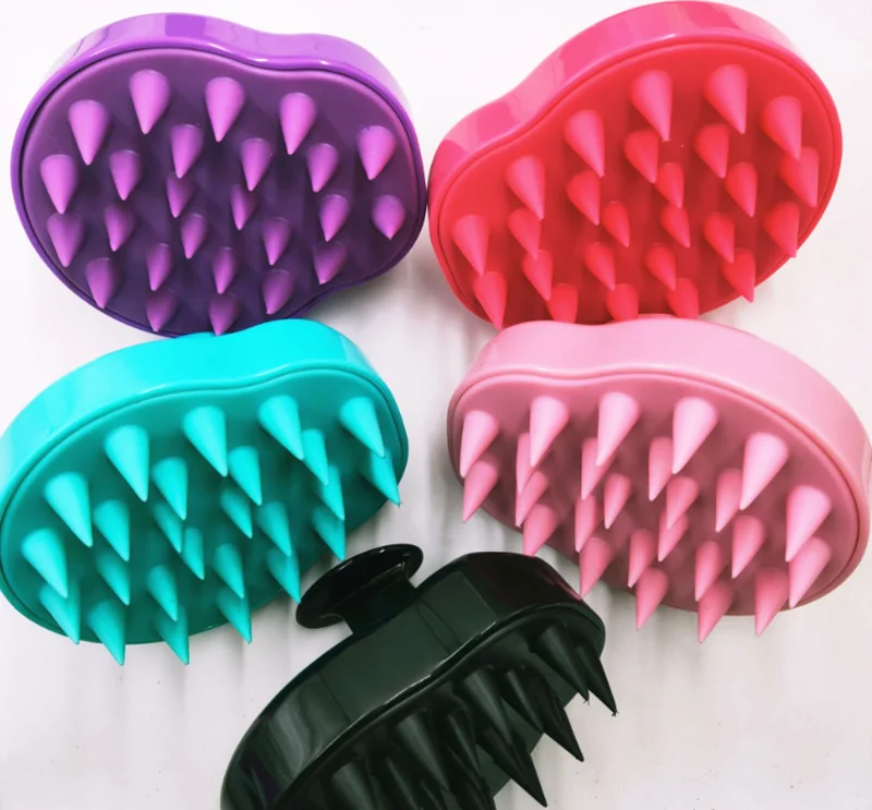 Private label hair tools scalp massage brush hair comb shampoo brush scalp hair massager