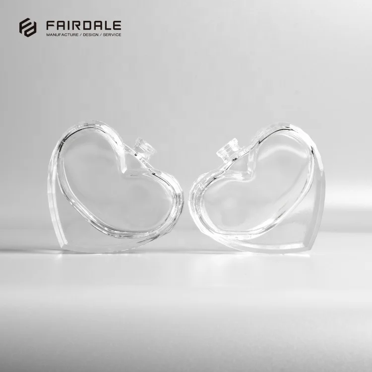 High Quality Sprayer Pump Bottles 70ml Glass Perfume Bottle Heart Shape