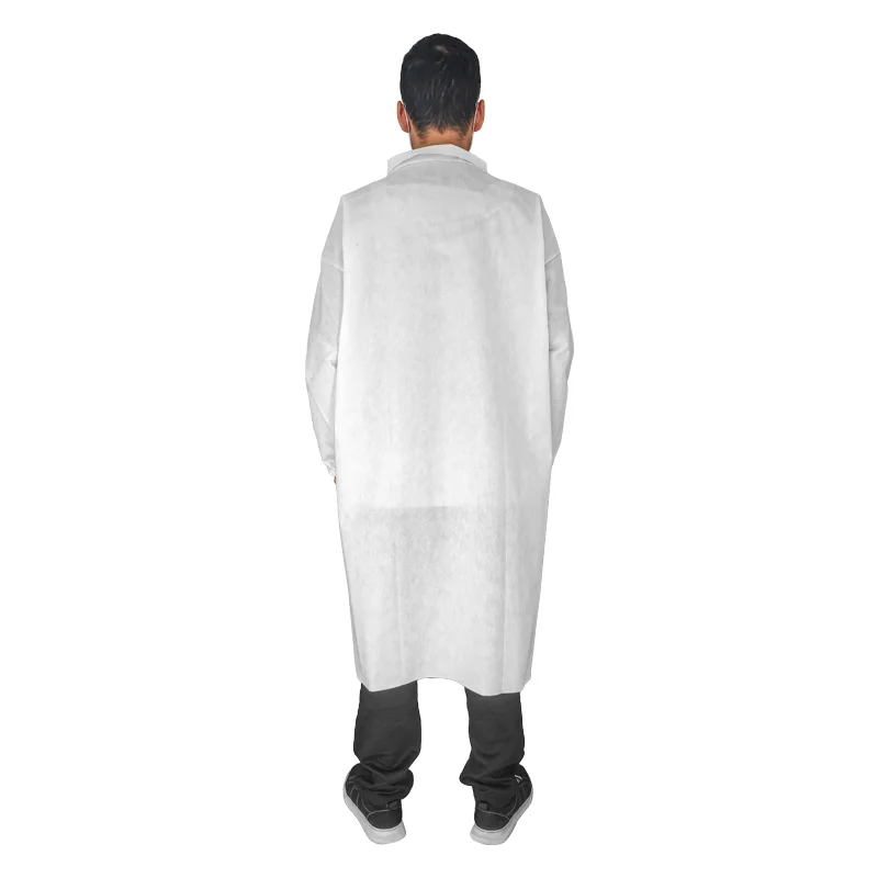 Disposable visiting coat Nonwoven PP/SMS lab coat Multiple Colors Available Real Factory