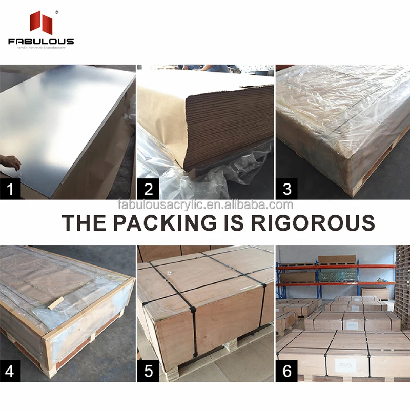 FABULOUS Manufacturer customized acrylic translucent mirror led multicolored thousand layer mirror