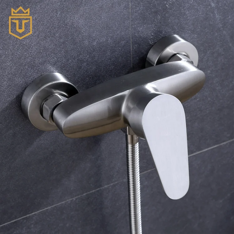 SS Bath Shower Mixer Set with Slide Bar