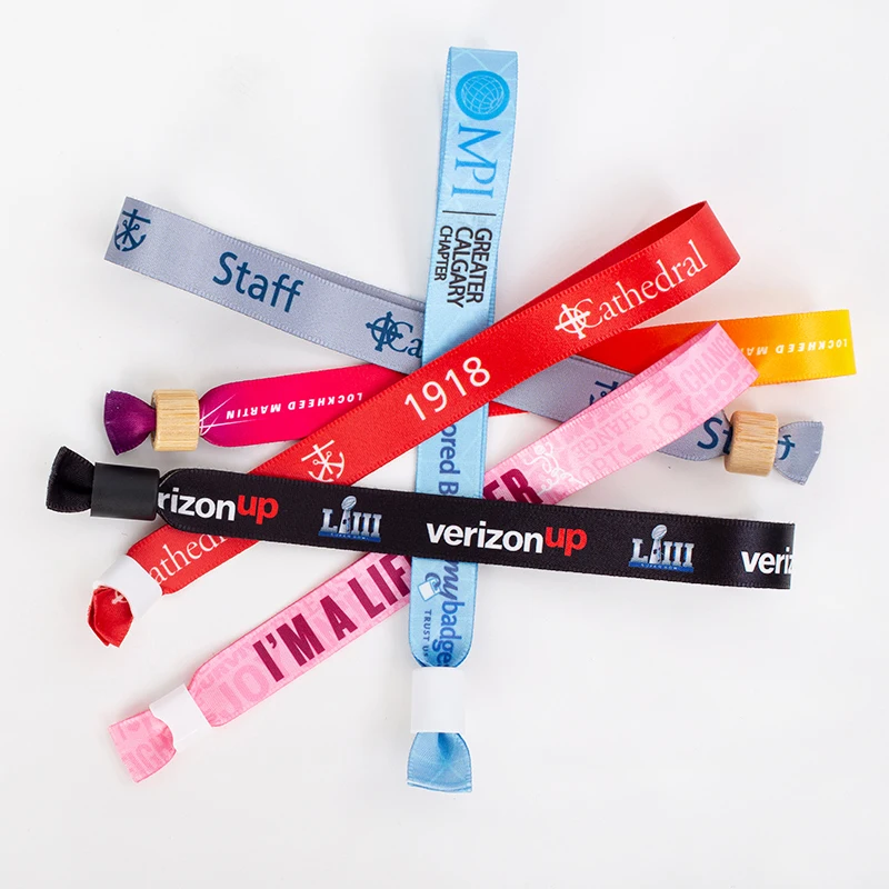 Sublimation Wristband Custom Promotional Gifts Festival Disposable Printable Thermal Wristbands for Events